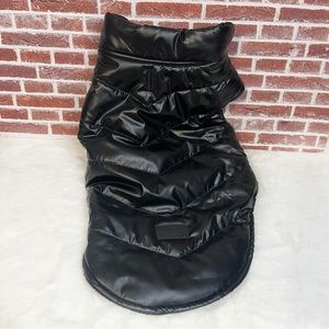 Black Quilted Dog Jacket